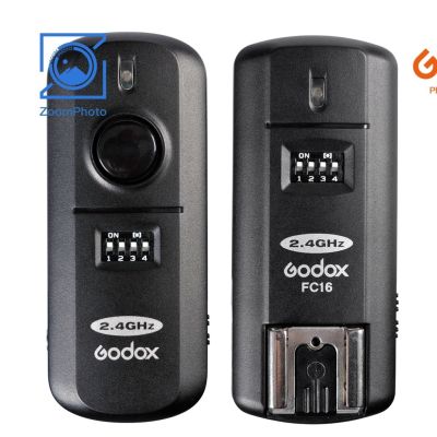 Godox FC-16/N 2.4GHz รีโมตควบคุมแฟลชทริกเกอร์ไร้สาย 16CH ตัวรับส่งสัญญาณ FC16 สําหรับ Nikon