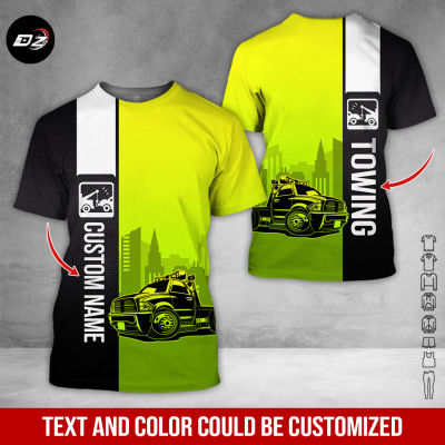 2023 Customized Name And Color Love Tow Truck All Over Printed Clothes GG170