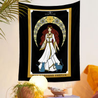 The Goddess freyja Tapestry Black Vertical Tapestries Decorations Wall Cloth Hanging Decor Wall Blanket for Home Room Supplies