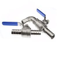 6mm 8mm 10mm 12mm 13mm 14mm 15mm 16mm 19mm 20mm OD Hose Barb 304 Stainless Steel Two Way Drain Ball Valve For Water Pipe Fittings Accessories