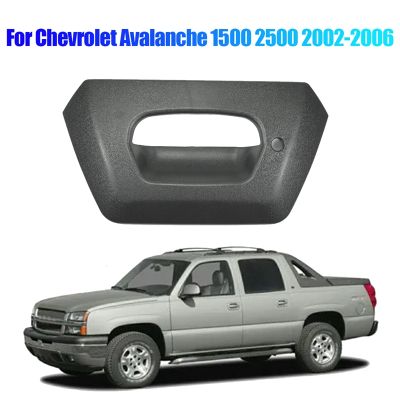 93440179 Car Tailgate Handle Bezel for Cadillac Escalade Chevy Avalanche 1500 2500 2002-2006 Back Door Gate Handle Lock