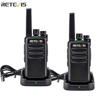 Retevis 2 Pcs RT668 PMR 446 FRS s วิทยุแบบพกพาอุปกรณ์สื่อสาร PTT Radio Ho Cafe