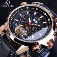 [COD] ebay hot selling forsining mens fashion casual tourbillon week month automatic mechanical watch