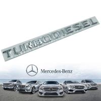 Logo โลโก้  จำนวน 1ชิ้น ชุบ โครเมียม benz turbodiesel เบนซ์ 4ประตู สินค้าราคาถูก คุณภาพดี Logo Emblem