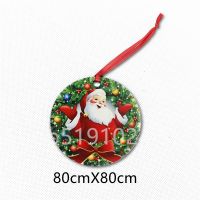 30pcs/sublimation blank heat transfer printing Christmas decoration pendant MDF two-sided printing new DIY gifts 30pcs/lot