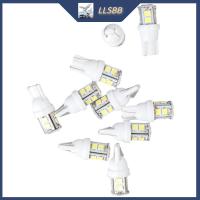 LLSBB หลอดไฟ LED สำหรับรถยนต์5730 5SMD ก้อนกลมที่สว่างมาก10ชิ้นหลอดไฟป้ายทะเบียนรถแผนที่โดม T10