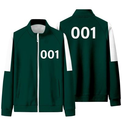 เสื้อแจ็คเก็ตกันหนาว Squid Game Jacket Li Zhengjae 456 001 สําหรับผู้ชายผู้หญิง