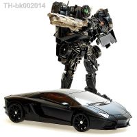 ✓㍿ 18cm Alloy Transformation Toys Lockdown Action Figure model Lamborghini Car Deformation Robot toy