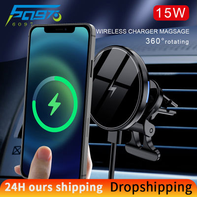 Qi Car Wireless Chargers Magnetic Wireless Car Charger Mount Air vent for 1213pro max mini Fast Charging Car Phone Holder