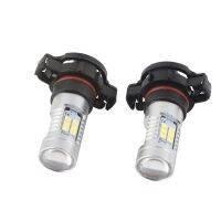 Cuque 2ชิ้นหลอดไฟไฟ LED 2835 SMD 21 LED 12V 21W 2100LM หลอดไฟสำหรับอ่านหนังสือ LED H16 2504 5200 5201 5202 9009 PSX24W 6000-6500K สำหรับไฟในห้องโดยสารรถยนต์ขับรถไฟตัดหมอกไฟวิ่งกลางวัน