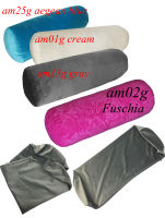 am25g ( Only Sell Cover ) Blue Gray Grey Fuschia White Cream Round Bolster Velvet Neck Roll Yoga Cushion Cover Pillow cover