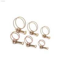 ✕♛ 10Pcs Adjustable Pipe Clamp Double Wire Hose Clip Plumbing Fastener Hardware12 Sizes