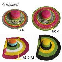 60CM Diameter Big Brim Hat Womens Sunshade French Men Beach Wholesale