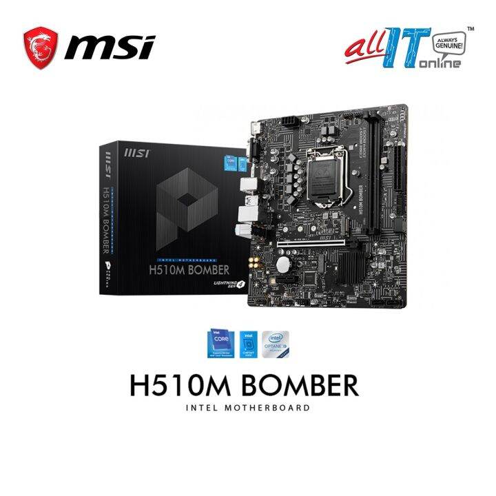MSI Intel H510M BOMBER LGA1200 mATX Motherboard Lazada