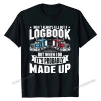 Funny Trucker Logbook Truck Driving Tractor Trailer Tshirt Special Mens Tshirts Simple Style T Shirt Cotton Custom