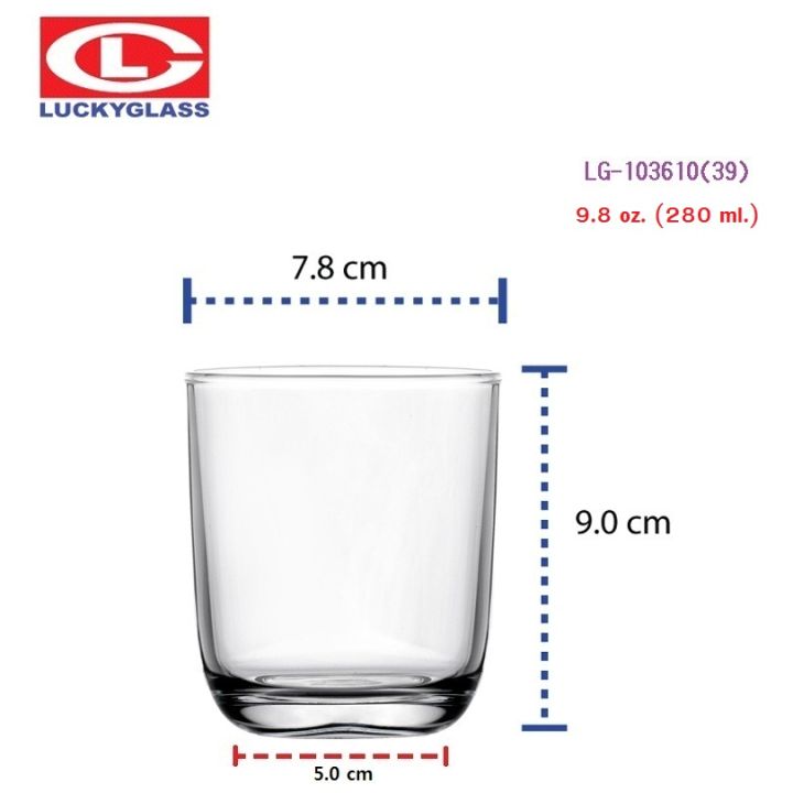 แก้วน้ำ-lucky-รุ่น-lg-103610-39-trendy-tumbler-10-oz-72-ใบ-ส่งฟรี-ประกันแตก-แก้วใส-ถ้วยแก้ว-แก้วใส่น้ำ-แก้วสวยๆ-lucky