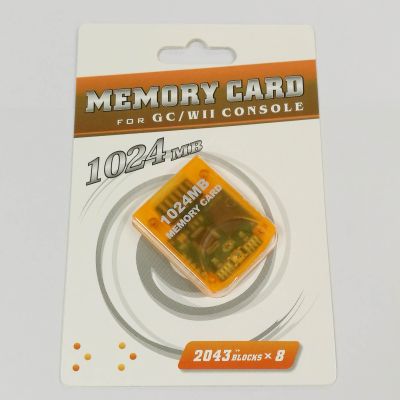 【jw】✹☽❄  1024 M memory card GameCube GC Wii Console Memory Storage Card Saver