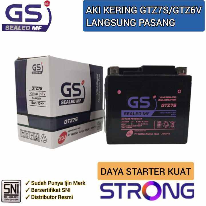 Aki motor Vario 125 150 PCX 125 150 Satria FU Aki kering Langsung Pakai