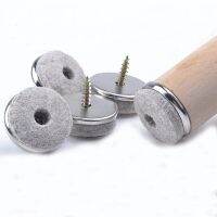 ✺☍☍ 30Pcs 22/24/28/38mm Dia Felt Furniture GlideScrew-on Felt Pad Slider Floor Protector for Wooden Leg Feet of Chair Table Sofa