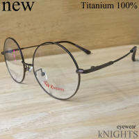 แว่นตา Fashion รุ่น KNIGHTS 9151 สีน้ำตาล กรอบแว่นตา สำหรับตัดเลนส์ แว่นตา ชาย หญิง ทรงสปอร์ต วัสดุ สแตนเลส Stainless Steel ขาสปริง รับตัดเลนส์