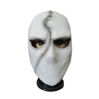 ชุดหน้ากากคอสเพลย์ซูเปอร์ฮีโร่มูนไนท์ อุปกรณ์ประกอบฉากฮัลโลวีน Marc Spector Moon Knight ลาเท็กซ์