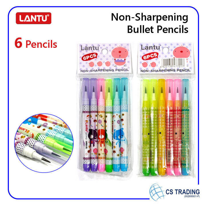 6 PCS X Lantu 2.0mm Mini NonSharpening Pencil Refill Pencil 2.0mm