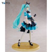 ของเล่นศิลปิน Taito Master VOCALOID Hatsune Miku อลิซแอมป์ PVC แบบดั้งเดิม21ซม. ตุ๊กตาขยับแขนขาได้ตุ๊กตาโมเดล