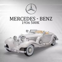 A118 Benz Classic 500K Model Car Toy For Boys Alloy Diecast Pull Back Car Model Door Open Gift Vehicle CollectionM