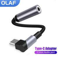 Chaunceybi Elbow USB Type C To 3.5 Jack Earphone USB-C 3 5mm Audio Cable Converter S22 S21 P50 12