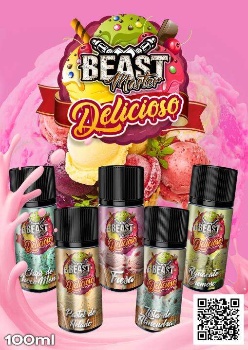 Legit BeastMaster DELICIOSO 3mg 100ml 70/30PG Vaping Low Strength High