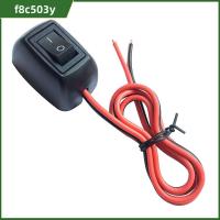 F8C503Y 0.6M prewired สวิตช์ปุ่มกดเปิดปิด 12V 24V ชนิดติด สวิตช์โยกโยก ที่มีคุณภาพสูง การติดตั้ง สวิตช์ยึดพื้นผิว 12V/7.5A 24V/3.8A