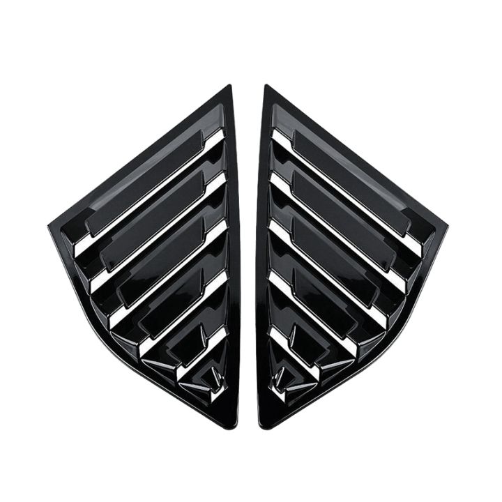 car-quarter-side-window-cover-louver-scoop-vent-for-ford-focus-st-mk3-hatchback-2012-2018-bright-black