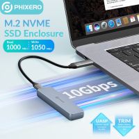 PHIXERO M2 NVME SSD 2230 External HD Case SATA 3.0 HD Disk Enclosure Type-C 10Gb 2242 2260 2280 B M Key Hard Drive Storage Box