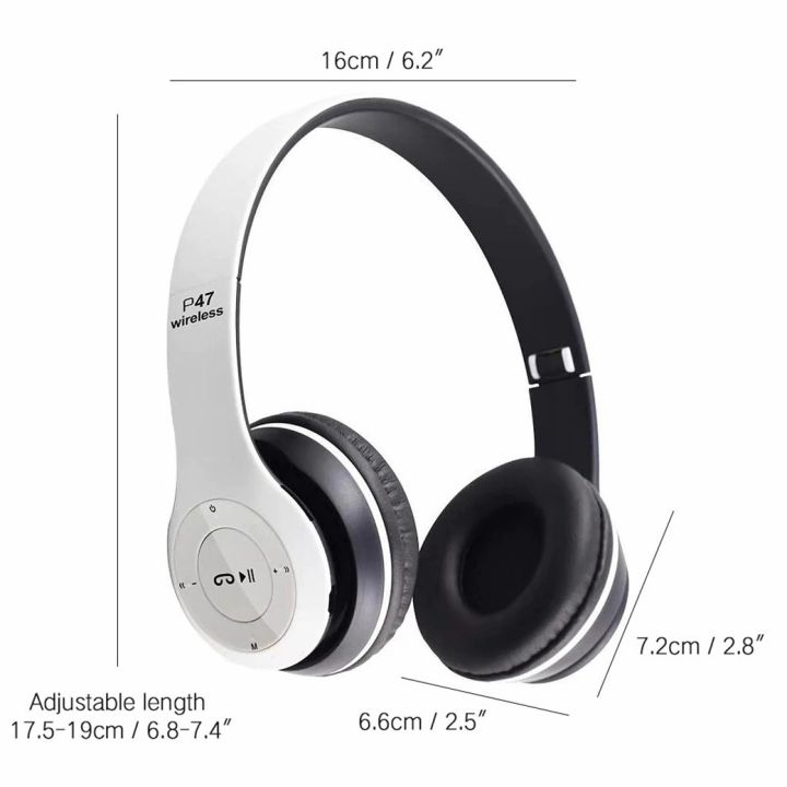 หูฟังบลูทูธ-headphone-บลูทูธ-wireless-p47-เสียงดี-หูฟังบลูธูทไร้สาย