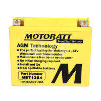 Motobatt แบตเตอรี่แห้ง MBT12B4