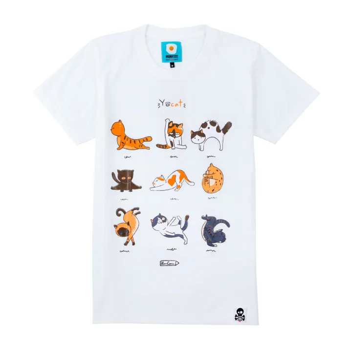 coollision-เสื้อยืดสกรีนลาย-แมวญี่ปุ่น-ผ้าcotton100-เสื้อลายแมว