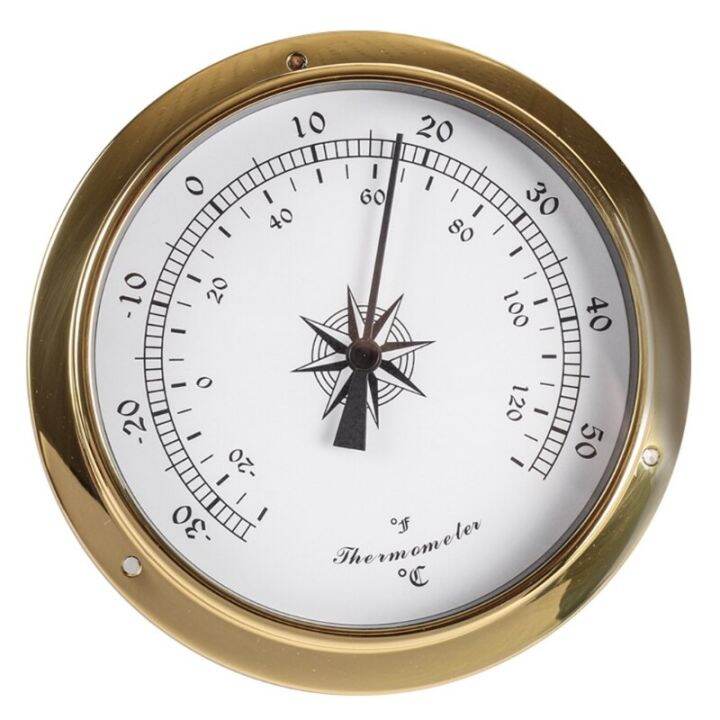 115Mm Wall Mounted Thermometer Hygrometer Barometer Watch Tidal Clock ...