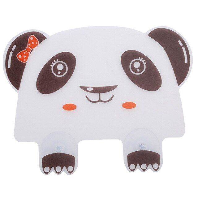 Cute Panda Water Splatter Screens Guard Baffle Board Sucker Water ...