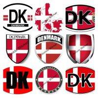 【cw】 Denmark Danish Flag Shield Decal Badge Car Motorcycle New Version Vinyl Reflective Sticker Glue ！