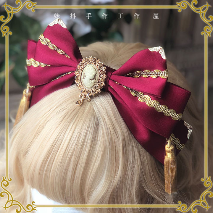 original-hand-made-gorgeous-golden-lolita-tassel-headband-japanese-kimono-headdress-hair-accessories-hair-bows