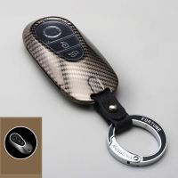 Carbon Fiber Zinc Alloy Car Key Case Cover Shell for Mercedes Benz W206 W223 S C Class S400 S400L S450 S450L S500 S500L 2021