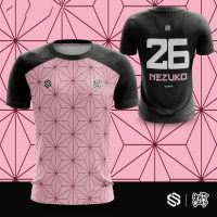 Demon Slayer JERSEY nezuko kamado 3D เสื้อยืดขนาด XXS-6XL