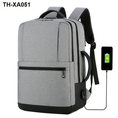 ▥♛◘ กระเป๋าเป้สะพายหลังธุรกิจเหมาะสำหรับกระเป๋าแล็ปท็อป Xiaomi Huawei Glory 16.1 นิ้วกระเป๋านักเรียนชายและหญิง 15.6