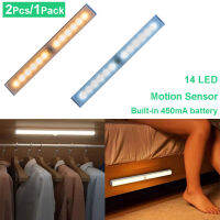 LED Night Lights Motion Sensor Wireless Built-in 450mA Bedroom Wall Staircase Closet Room Aisle Lighting