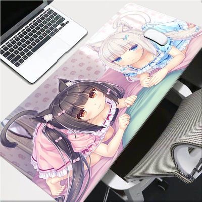 Chocola Nekopara สาวอะนิเมะญี่ปุ่น Lockedge พีซีเกมมิ่งเมาส์ Pad โต๊ะเกม Pad Keyboard Pad Mouse Pad