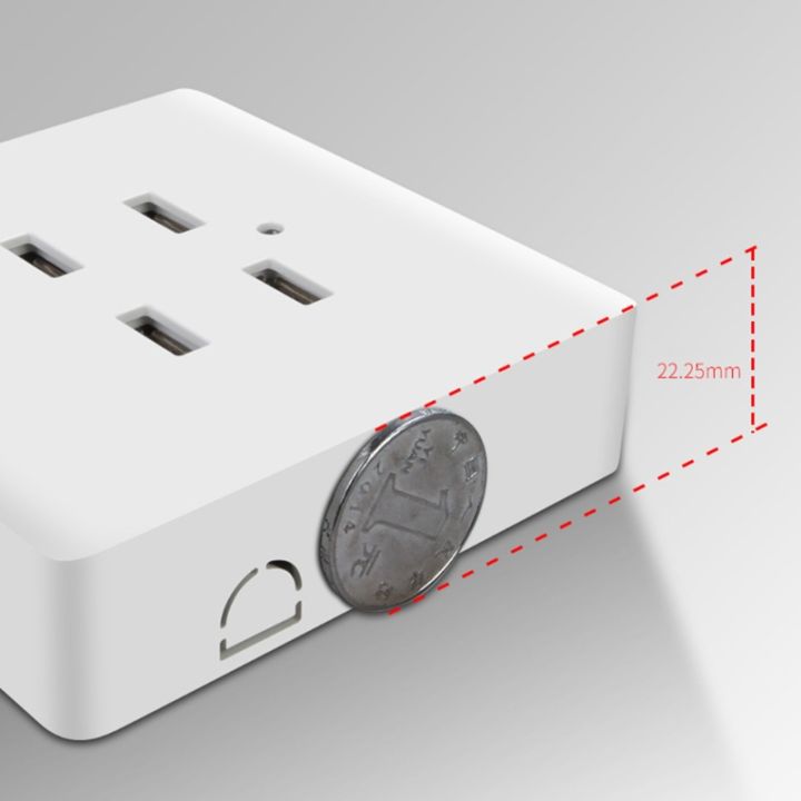 อะแดปเตอร์ชาร์จไฟติดผนังไฟฟ้าแบบต่อสายดิน2-4พอร์ต-usb-mounting-wall-socket-charger-power-adapter-plug-outlet