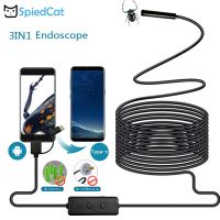 【On Sale】 Hayas Super Store 3in1งู Borescope ตรวจสอบ8มิลลิเมตร6Led เลนส์10เมตรสายอ่อนสำหรับ Typec-C/usb และ Macbook PC Endoscope