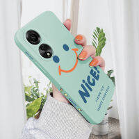 เคสโทรศัพท์สำหรับ OPPO A78 4G เคสโทรศัพท์ดีไซน์ลายการ์ตูน Smlie Face น่ารักเคสกล้องคลุมทั้งหมดปลอกซิลิโคนน้ำรูปแบบขอบสี่เหลี่ยม