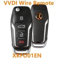 กุญแจ Mobil Remote Control ลวด VVDI 5ชิ้น/ล็อต Xhorse XKFO01EN 4ปุ่มสำหรับกุญแจ Ford VDI Mini คีย์ VVDI2 Kunci Remote Mobil สากล