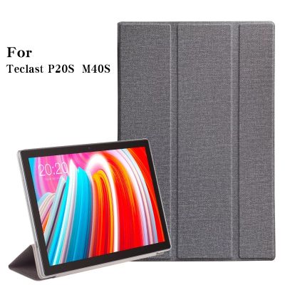Ultra-thin Case Cover for Teclast P20S Tablet Pc Stand Pu Leather Case for 2022 Teclast M40S 10.1 Inch Shell LED Strip Lighting